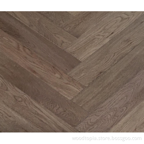 Hot sell herringbone parquet UV lacquer Oak